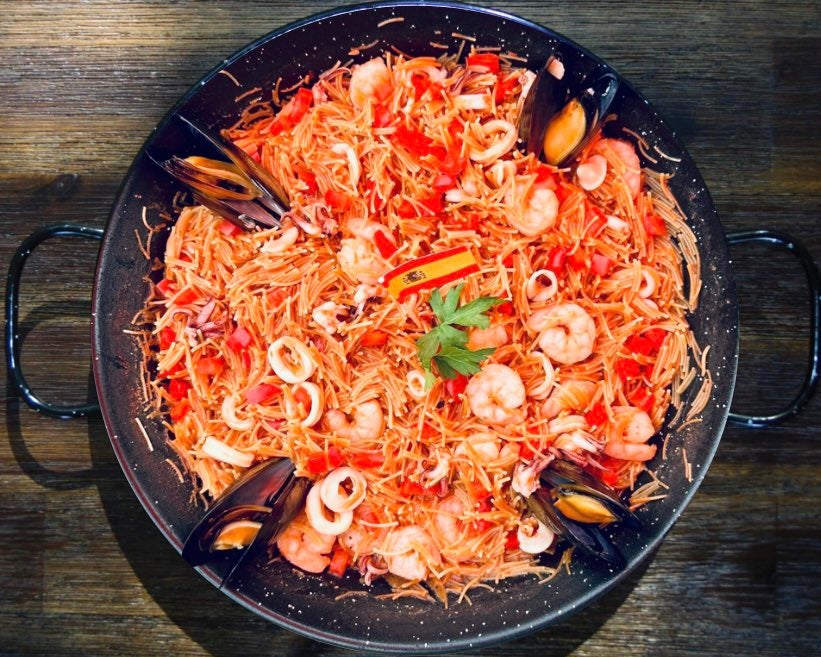 Seafood fideuà recipe